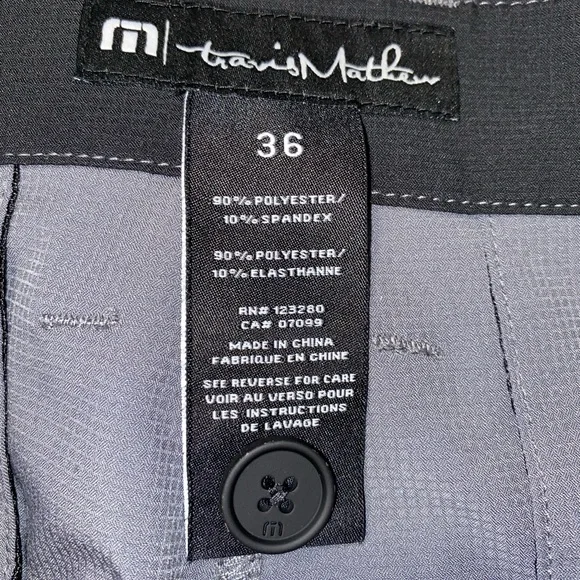 Travis Mathew Golf Pants Lot of 2 Black & Grey Lightweight Men’s Size 36 - Picture 6 of 10